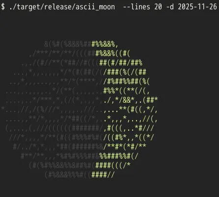 ascii moon