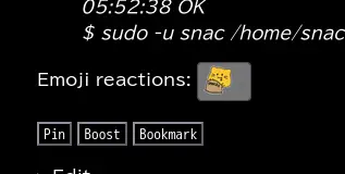 絵文字リアクション受信