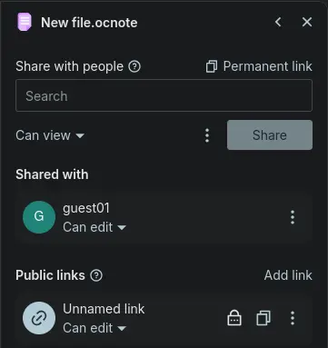 opencloud file share