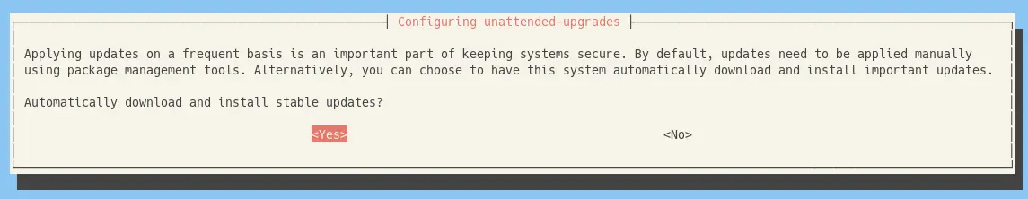 unattended upgrades